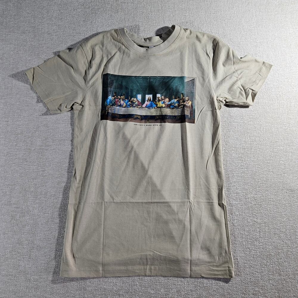 Mister Tee Last Supper Graphic T Shirt Mens S Cream NWT Streetwear